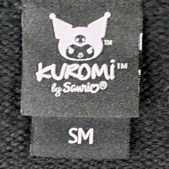 Kuromi Sanrio Embroidered Cardigan Women’s Small Sweater Fortune Teller Black - Picture 9 of 13